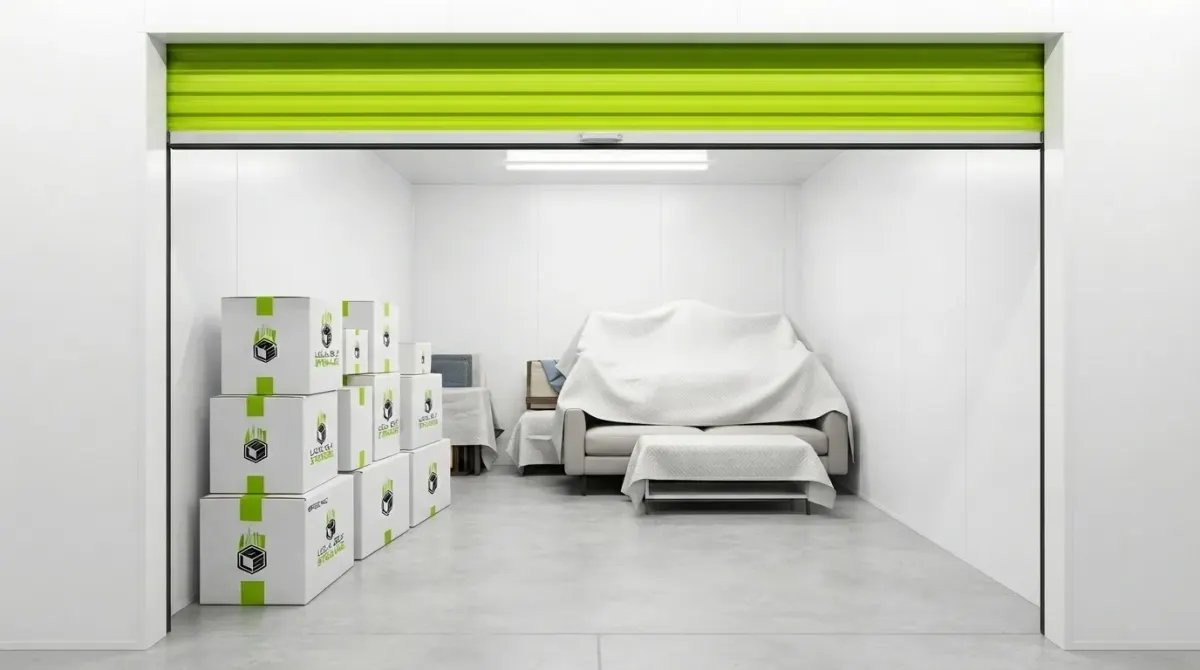 Furniture storage units in Palm Jumeirah Dubai for sofas, beds, tables, and home furnishings