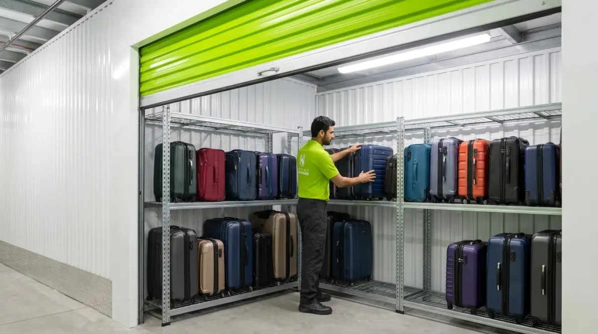 Secure luggage storage in Palm Jumeirah Dubai for suitcases, bags, and travel belongings